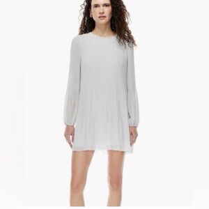 Aritzia Wilfred Daydreamer Mini Dress in Vin Gris